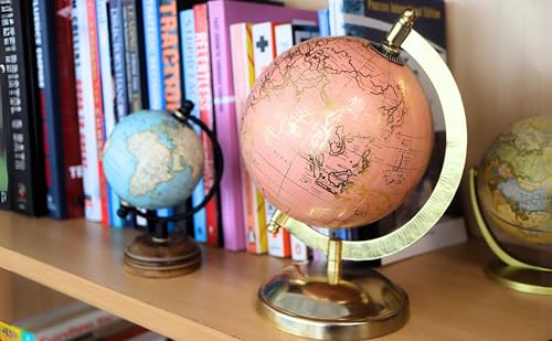 EXERZ 13cm Globus Englische Karte, Mini Vintage Globus