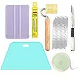 VACREER Wallpaper Smoothing Tool Kit with Seam Roller for Contact Paper Adhesive Vinyl 15pcs/Pack