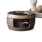 Répartition uniforme de la chaleur : La chambre de diffusion incurvée de ce brûleur à huiles essentielles favorise une pénétration thermique régulière, amplifiant la libération naturelle des parfums et garantissant une optimale du thé. Idéal pour profiter de moments apaisants dans un cadre confortable.