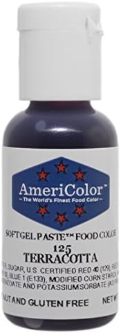 AmeriColor, Terracotta, 0.75 Ounce Bottle, Soft Gel Paste Food Color