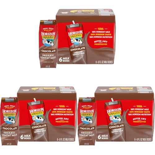 Image of Horizon Organic Shelf Stable 1% Lowfat Chocolate Milk Boxes, 6ct (Pack of 3)