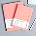 CAGIE Pink Journal Notebook for Women, 320 Pages College Ruled Notebook, 100 Gsm Paper Thick Lined Journal, A5 Hardcover Leather Journals for Writing, 5.7x8.3 In