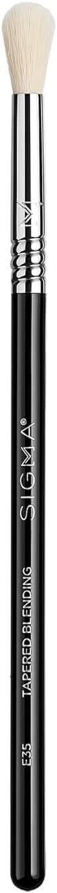 Sigma Beauty Professional E35 Tapered Blending Brush – Professional Eyeshadow Brush for Precision Eyeshadow Blending, Softens Dramatic Edges & Harsh Lines for a Well Blended Effect (1 Brush)