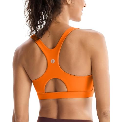 RUNNING GIRL Sports Bras for Women High Support,Racerback High Impact Sports Bra Moulded Cup Workout Bra Push up