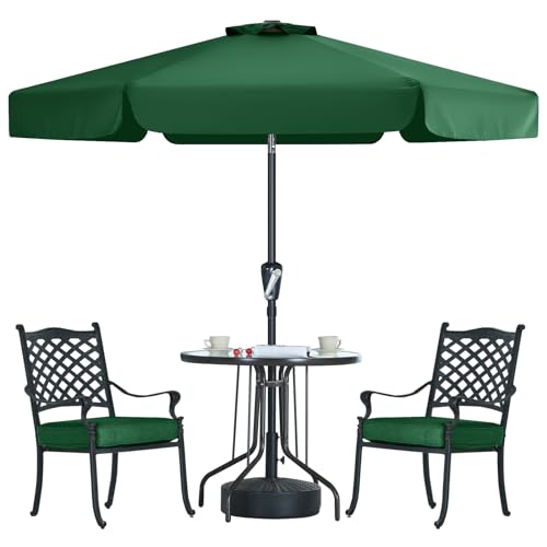 MasterCanopy Valance – Parasol de terrasse pour table d'extérieur (2,3 m, vert forêt)