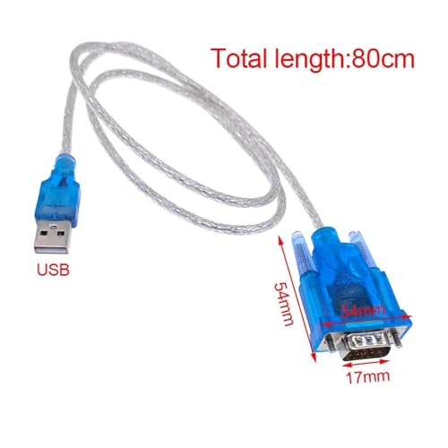 Câble CH340 USB vers RS232 DB9 9 broches 80 cm idéal pour programmation de platines et routeurs - 6