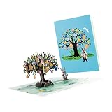 WKabnkn Sterische Popup Karte Zum Frühlingsfest Baum Papierschnittkunst Benutzerfreundliches Handgefertigtes Design Für Geschenke Und Dekorationen Benutzerfreundliche Ostergrußkarte