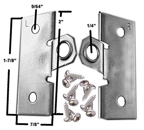 Image of Large Flanger Picture Hanger, 6 Pair with Screws | With Screws