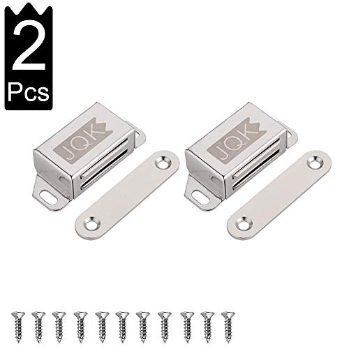 JQK Magnetic Door Catch, Heavy Duty Magnet Latch Cabinet Catches for Cabinets Shutter