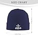 Jesus Christian Faith Cross Help Map Knit Hat Warm Fashionable Cuffed Knitted Hat Winter Beanies Skull Caps Unisex Vintage Full Cover Cap Black
