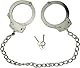 Profi Fußfesseln aus Metall, silber - Polizei-Standard - EXIL EDITION - Polizei Fußfesseln, silber