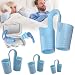 Produktbild Anti Schnarch Nasendilatator Schnarchen Stopper gegen Schnarchen 4 Soft Größen Nasal Dilator mit 1Paare 32dB Ohrstöpsel zum Schlafen für frauen männer,Nasenspreizer anti Schnarchen Stop Snoring