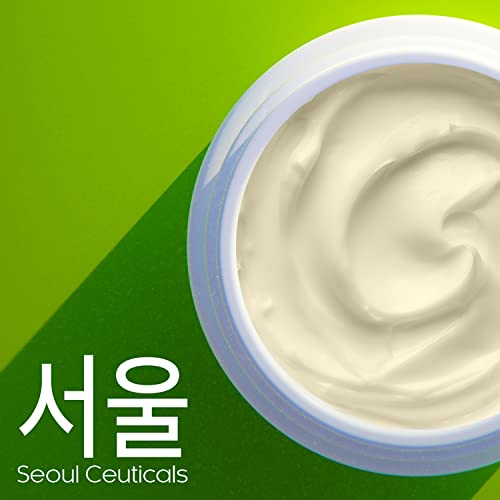 Seoulceuticals Korean Skin Care Face Mask For Sensitive Skin - Korean Skincare Green Tea Wash Off Masks - K Beauty Face Masks - Aloe Vera Mask + Centella Asiatica Hydrating Facial Spa Mask 2Oz #TOP5