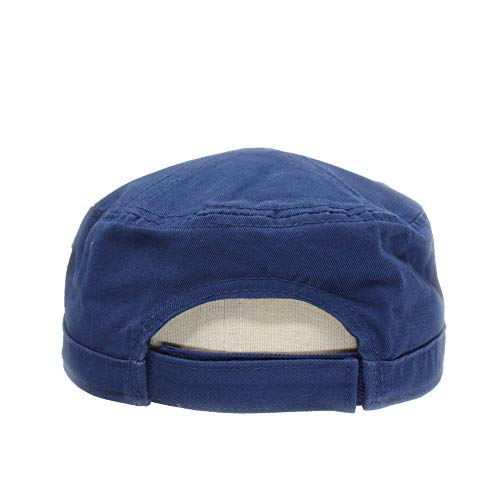 Image of The Vintage Year Heavy Stitching Washed Cotton Cadet Hat - Durable Military Baseball Cap for Men & Women, Outdoor Casual Wear