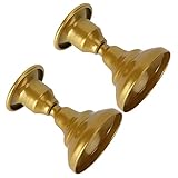 Plyisty Kerzenhalter, Elegante Kerzenhalter 2 Stück Europäischer Stil für Schmiedeeisen Dekoration für Kerzenbecher Ornamente für Stumpenkerzen für Esszimmer Wohnzimmer(Gold)