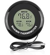 Cosetten Digital Aquarium Thermometer, Fish Tank Thermometer for Fish Axolotl Turtle Tank Tempera...