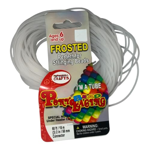Pepperell Pony Bead Lacing 2 mm x 60 Frost