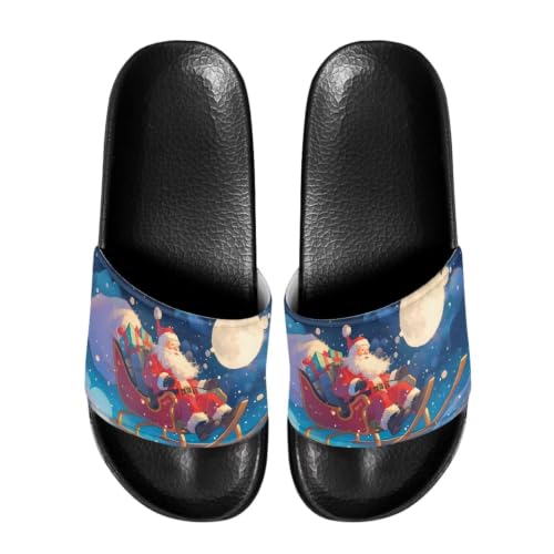 Image of Footwear for Mens Open Toe Athletic Sandals Anti-Slip Sole Slide Sandals Pillow House Flat Shoes Comfortable Slip On Slippers for Indoor & Outdoor