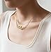 AOLO Sara Name Necklace for Women 18k Gold Plated Stainless Steel - Personalized Nameplate Jewelry Birthday Gift for Mom Adjustable Chain 16-18 Inch