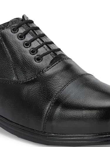Image of Server Men's Oxford Shoe || Uniform Dress Shoe || Black Formal Shoes || Office Shoes Hand Made || Police Shoes Leather Lace Up Oxford Shoe