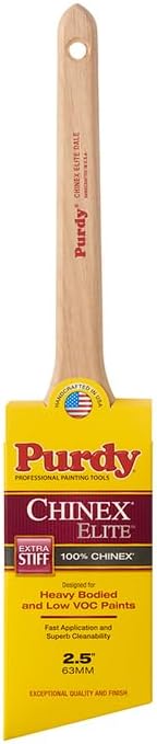 6-Pack of 2-1/2” Purdy 144580925 Chinex Elite Dale Paint Brush, Angle Sash, Rattail