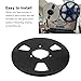 1/4 10.5 Inch Empty Takeup Reel, 3 Hole Design, Stainless Steel Screws, Restoration Tape Recorder, Universal Opening Machine Part for Pioneer (Black)