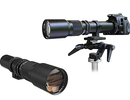 Super-Powered 500mm/1000mm f/8.0 Telephoto Lens (Black) with 2X Professional Multiplier for Nikon Digital SLR Cameras and Deluxe Accessory Bundle with Xpix Cleaning Kit - Thumbnail 2