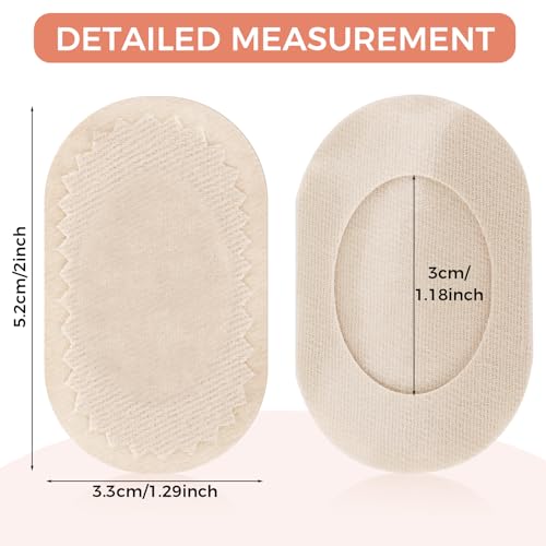 Image of Nuanchu 60 Pieces Bunion Cushions Self-Adhesive Bunion Pads Foot Callus Patches Foot Blister Shoe Accessories Women Men Feet Heel Protector Pads(Light Skin,M)