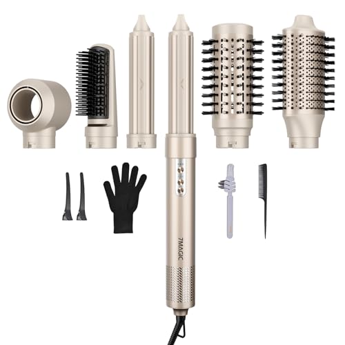 7MAGIC 6 in 1 Multi Hair Styler Dryer Brush,...