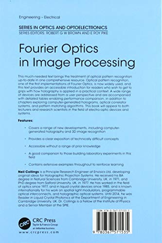 Fourier Optics in Image Processing (Series in Optics and Optoelectronics)