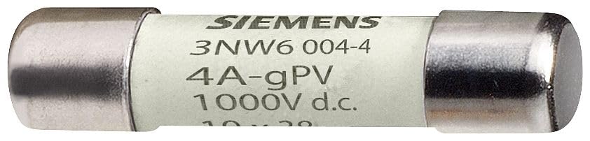 Siemens 3 NW – Cartuccia fusibile cilindrico 1 x 38 mm 900 V 6 A GPV