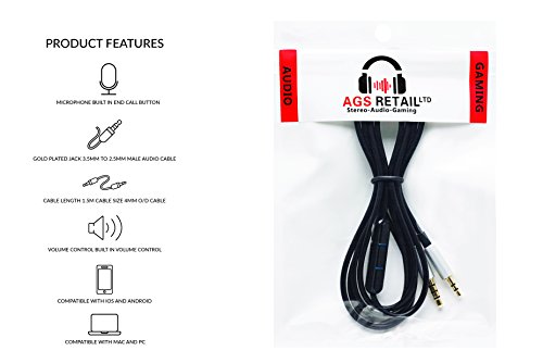 Cavo di ricambio placcato oro per cuffie Bose