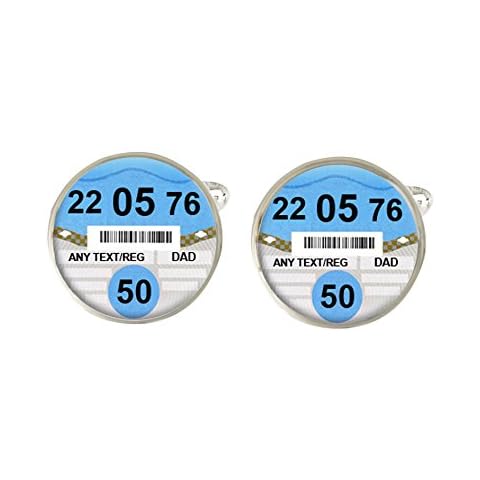 Personalised Tax Disc Cufflinks for Men Cover