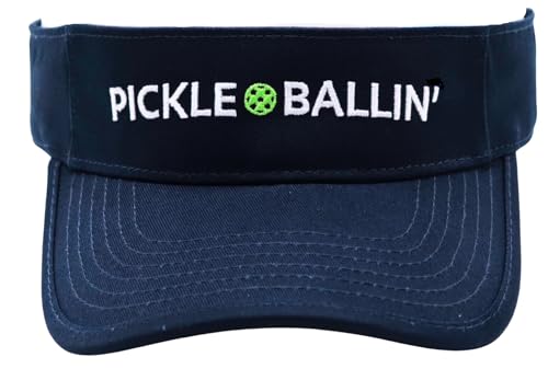 Pickleball Visor | Funny Pickle Ball Hat for Women and Men | Pickleball Gift Blue