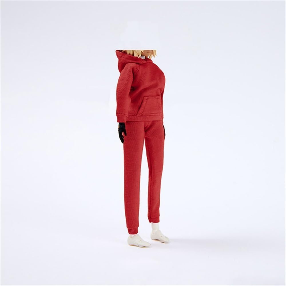 Vêtements poupée 1/12 tailleur pantalon rouge pour figurine femme AMITD 15 cm