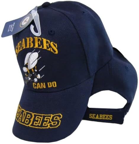 Miniatura 3 de Nuevo! US Navy USN Seabees CAN DO Ball Cap HAT Navy, Multi