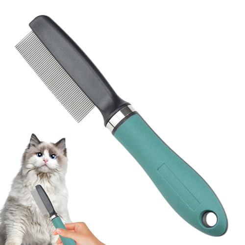 Flohkamm für Hunde – Haustierkamm für Katzen und Hunde | Ergonomische Haustierbürsten für Rassen...