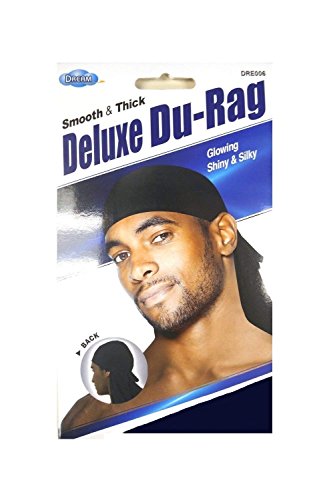New Dream Deluxe Du-Rag Navy 3 Pack- Smooth & Thick, Superior Quality, Stretchable, Wrinkle Free, 100% Polyester