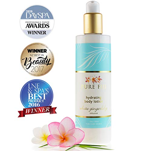 Pure Fiji Hydrating Body Lotion - Moisturizing Organic Body Lotion, White Gingerlily, 12 Oz #TOP1
