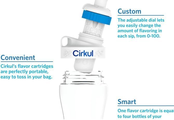 Miniatura 3 de Cirkul Botella de agua de 22 oz con 2 cartuchos (ponche de fruta y bayas mixtas)