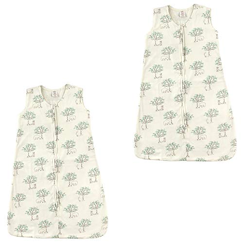 Image of Touched by Nature Baby Organic Cotton Sleeveless Wearable Sleeping Bag, Sack, Blanket, Birch Tree 2-Pack, 18-24 Months