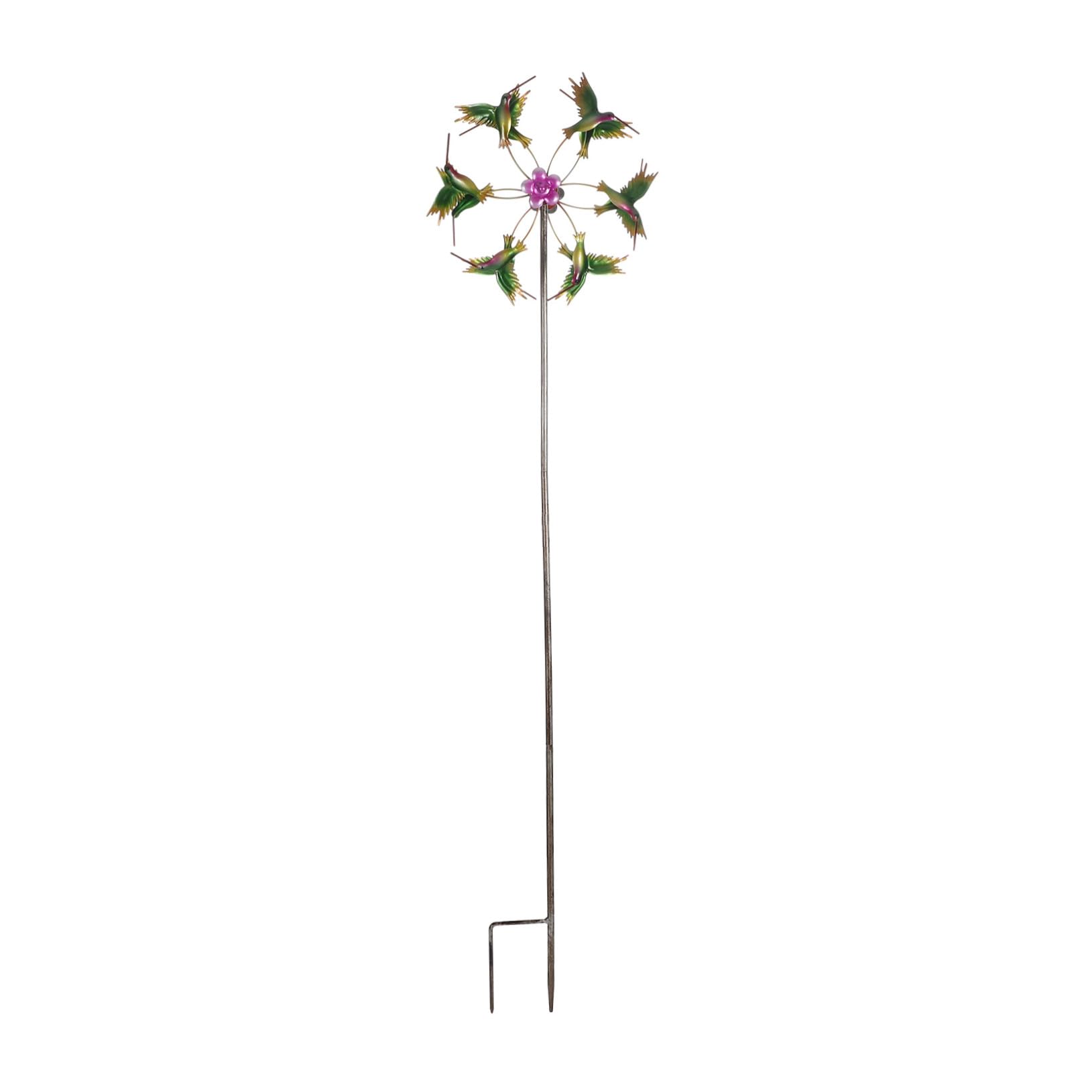 BESTonZON Metal Wind Spinner Drehbar Kreative Hummelform Garten Windmühle aus Metall Wetterfeste Deko für Terrasse Einzigartiges Windspiel für Gartenliebhaber