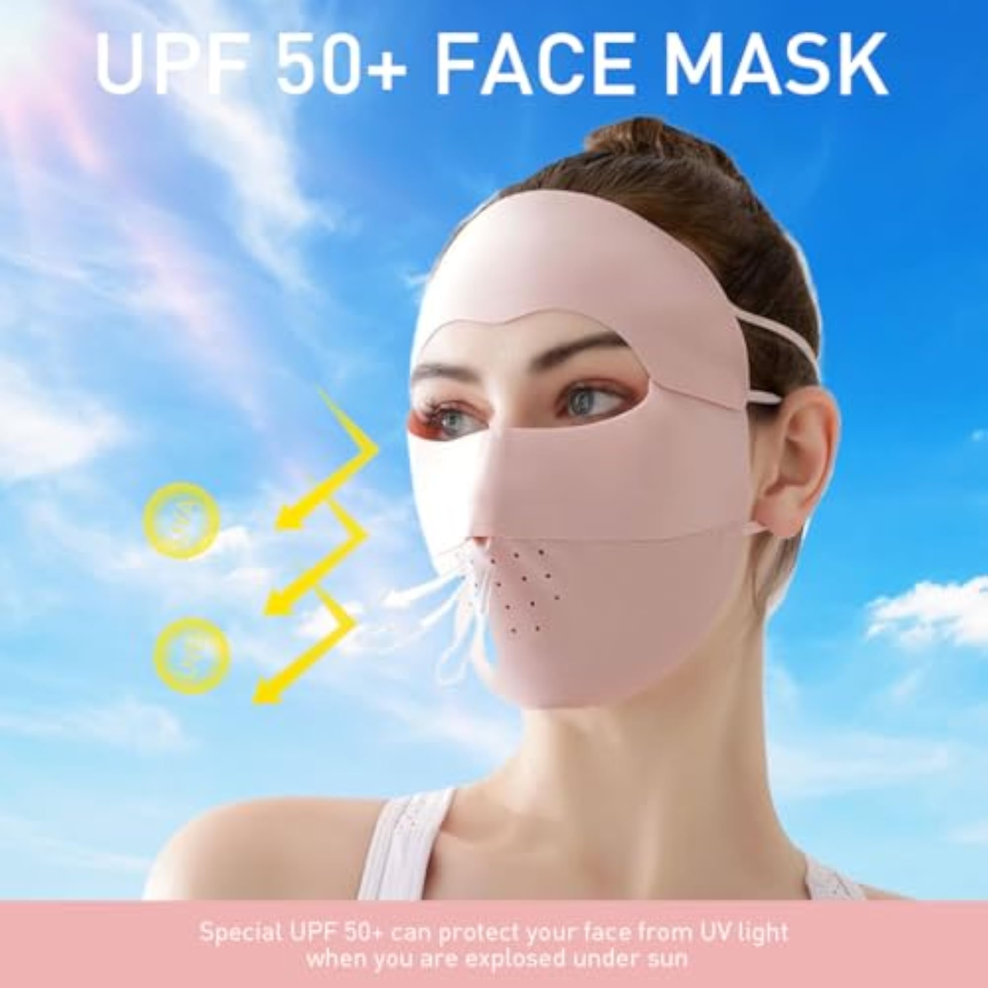 Full Face Mask for UPF 50+ Sun Protection