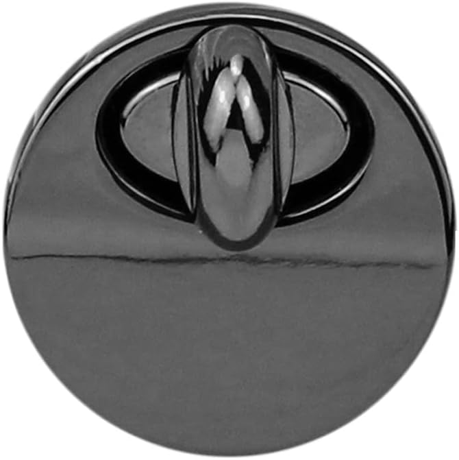2.1CM Round Metal Turn Lock Replacement Clasp Hardware for Ladies Handbag Purse Bag Accessories(Gray)