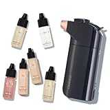 Luminess BREEZE DUO Airbrush Makeup System, Medium Coverage – 9-Piece Kit includes 2x Silk Airbrush Foundation, Soft Rose Blush, Glow Highlighter, Moisturizer Primer, and Airbrush Cleaning Solution