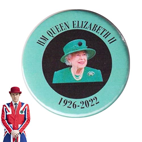 Appoo Insigne du jubilé de la Reine Elizabeth II | Insigne commémoratif de la Reine Britannique 1926-2022 de 5 cm,Royal Souvenir Remercie Sa Majesté d'avoir servi Le Royaume-Uni Cover