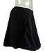 COCOSHIP Black Women's Plus Size Solid Elegant A-line Skirted Bikini Bottom Skirt Swimdress 20(FBA)