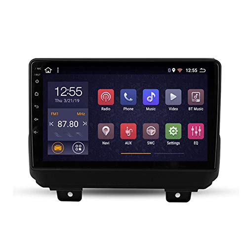 9,0 Zoll Android 8.1 Autoradio GPS NAV 2 Din Car Stereo Bluetooth WiFi Lenkradsteuerung Tuning Für Jeep Wrangler 2018,4 cores,4G+WiFi:2+32G