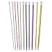 Zuoyou Crochet Hooks 11 Pack Diverse Size Assorted Color Tunisian Afghan Aluminum Knitting Needles Set (2mm to 8mm)