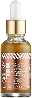 Skinny Tan Wonder Serum Tan & Tone Tanning Drops 30ml | Face Serum Drops with Youth Boosting Q10& Vitamin E | Cruelty Free Skincare for Buildable Fake Tan